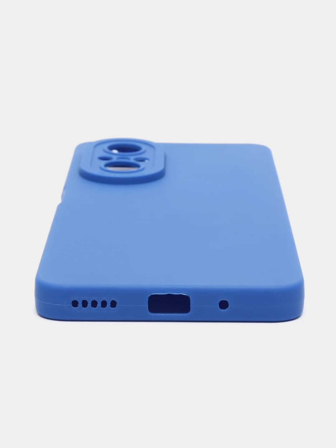 Синий чехол Huawei Nova 9 SE с защитой камеры и бархатом внутри