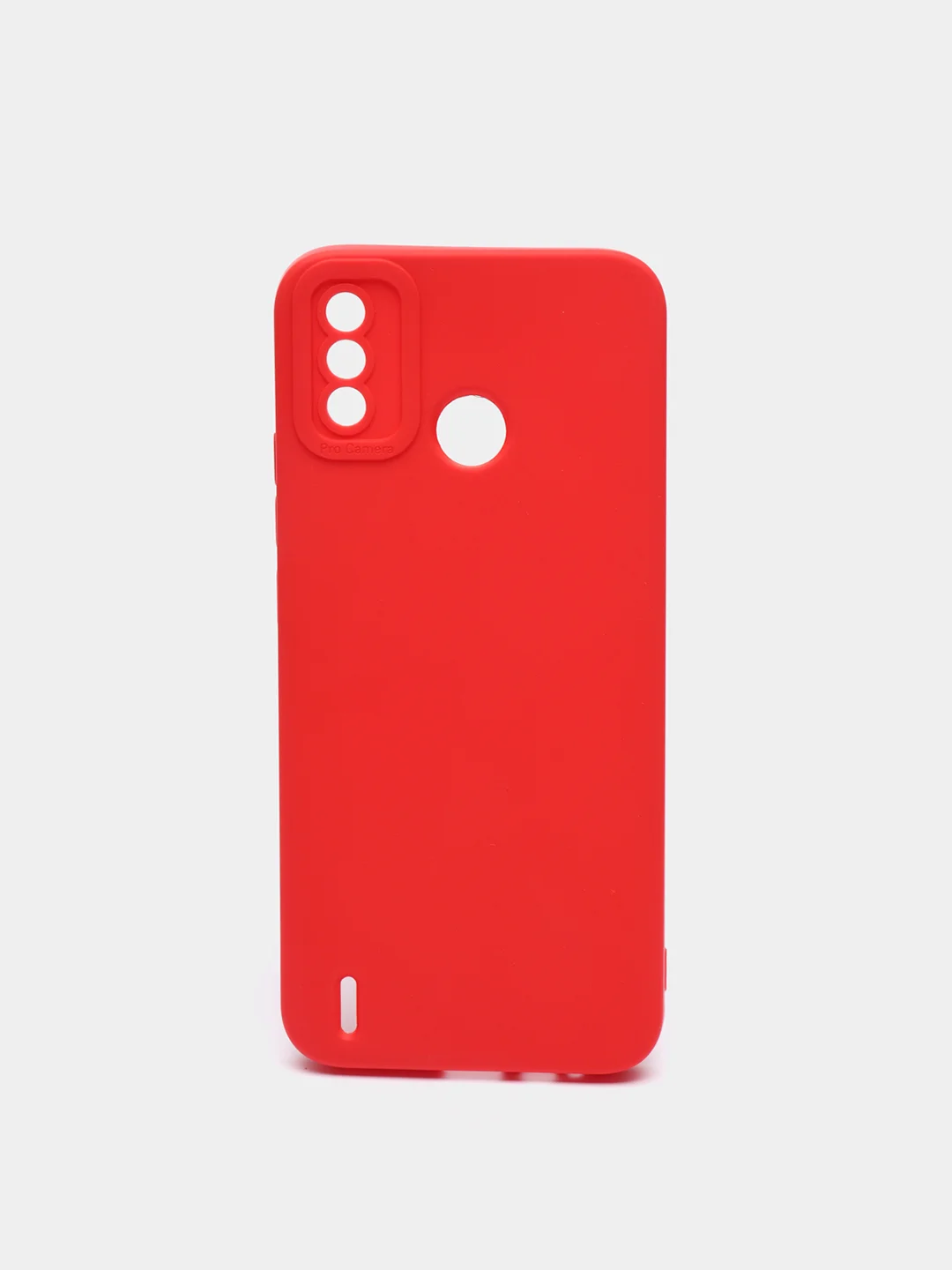 Красный чехол с защитой камеры Tecno Spark 6 GO