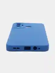 Синий меланж чехол с защитой камеры INFINIX HOT 12 PLAY