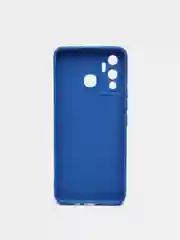 Синий меланж чехол с защитой камеры INFINIX HOT 12 PLAY