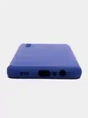 Синий чехол Silicone Cover для Samsung Galaxy A02, силиконовый