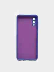 Синий чехол Silicone Cover для Samsung Galaxy A02, силиконовый