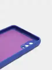 Синий чехол Silicone Cover для Samsung Galaxy A02, силиконовый