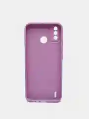 Сиреневый чехол с защитой камеры Tecno Spark 6 GO