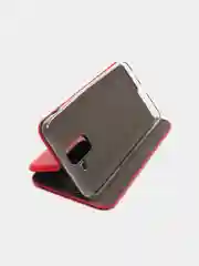 Красный чехол книжка Samsung Galaxy A6 Plus 2018 / J8 2018, Самсунг Галакси А6 Плюс / Джи8 2018