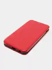 Красный чехол книжка Samsung Galaxy A6 Plus 2018 / J8 2018, Самсунг Галакси А6 Плюс / Джи8 2018