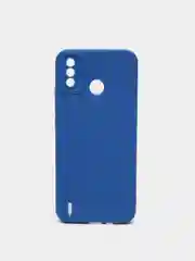 Синий меланж чехол с защитой камеры Tecno Spark 6 GO
