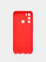 Красный чехол с защитой камеры для Infinix HOT 12I