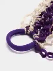 Лавандовый резинка для волос с косичками "Гофре"
