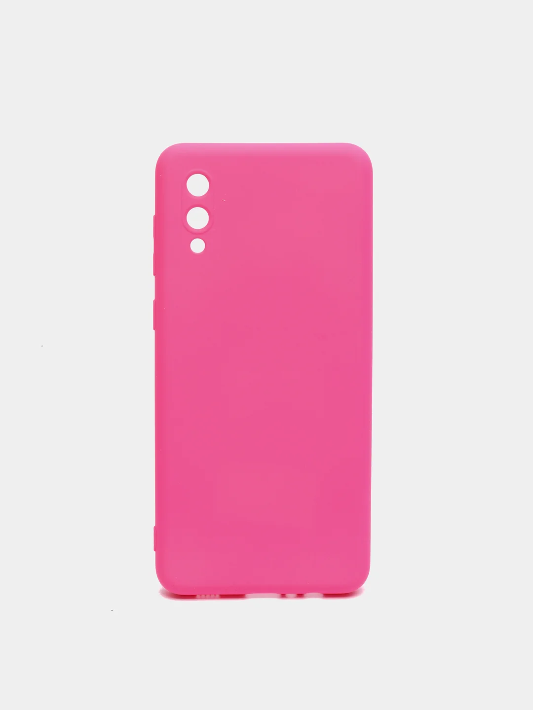 Фуксия чехол Silicone Cover для Samsung Galaxy A02, силиконовый