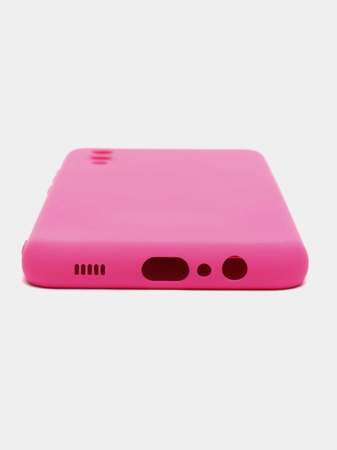 Фуксия чехол Silicone Cover для Samsung Galaxy A02, силиконовый