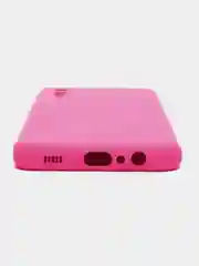 Фуксия чехол Silicone Cover для Samsung Galaxy A02, силиконовый