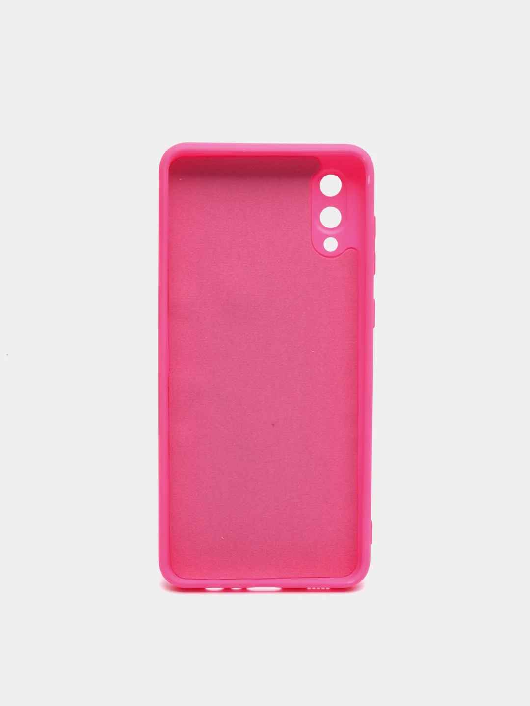 Фуксия чехол Silicone Cover для Samsung Galaxy A02, силиконовый