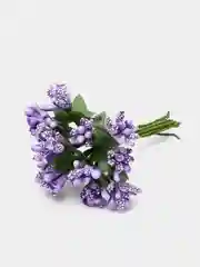 Фиолетовый букет тычинок, с сахарными вставками