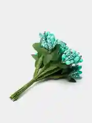 Бирюзовый букет тычинок, с сахарными вставками