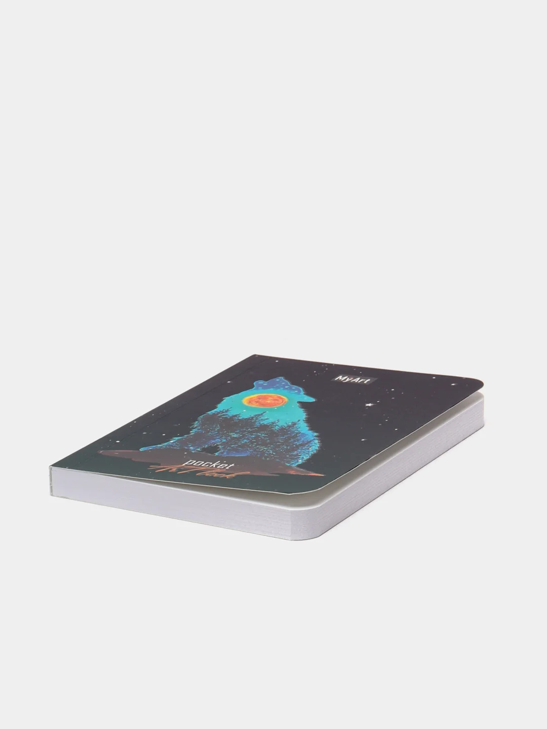 Оранжевый скетчбук MyArt Pocket Artbook, А6, без линовки, 100 г/м2, 80 листов. Проф-Пресс