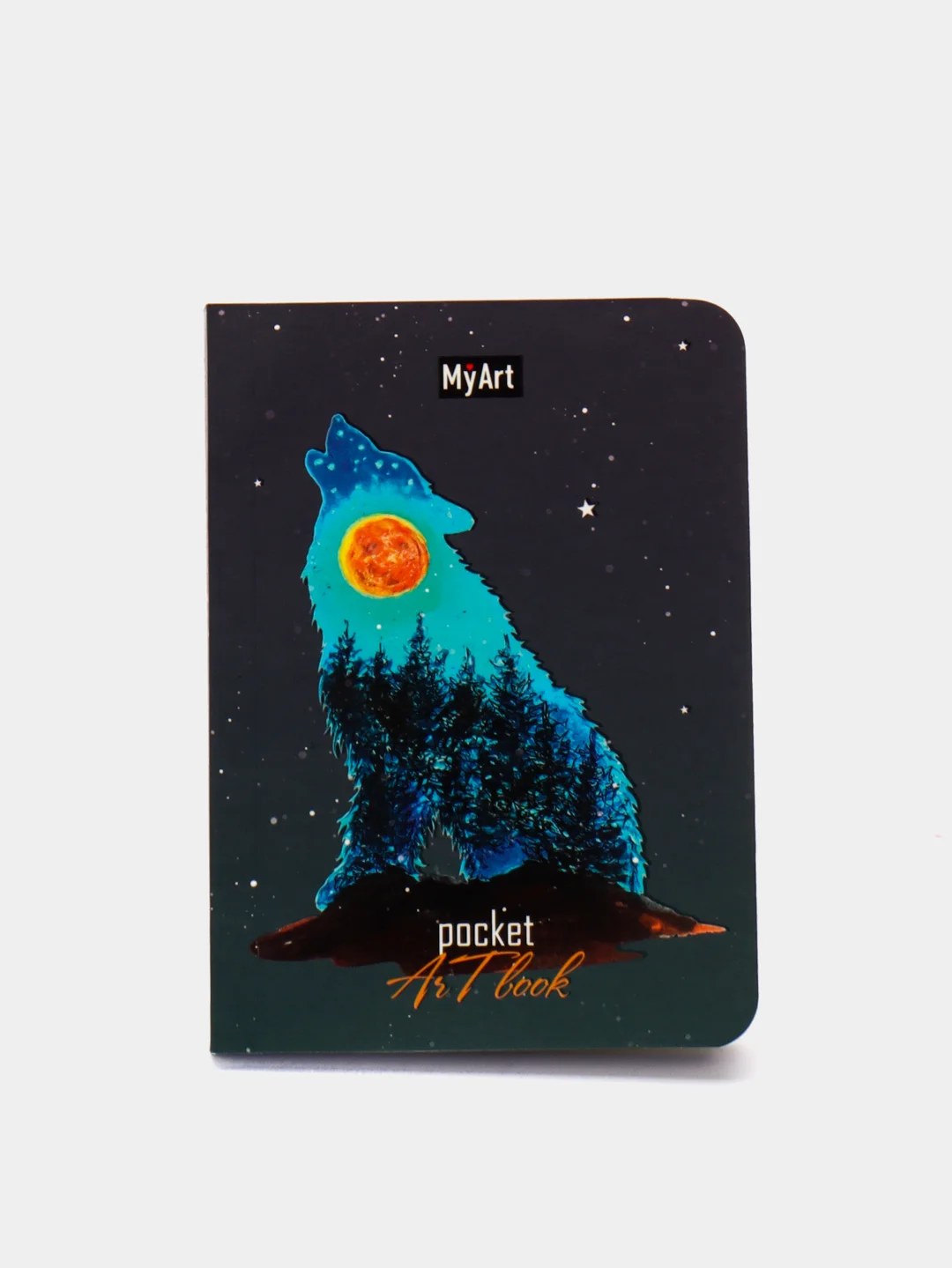 Оранжевый скетчбук MyArt Pocket Artbook, А6, без линовки, 100 г/м2, 80 листов. Проф-Пресс