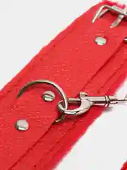 Красный мягкие наручники для БДСМ
