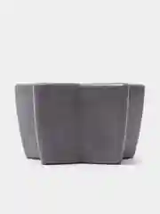 Угольный кашпо из гипса "Звезда"