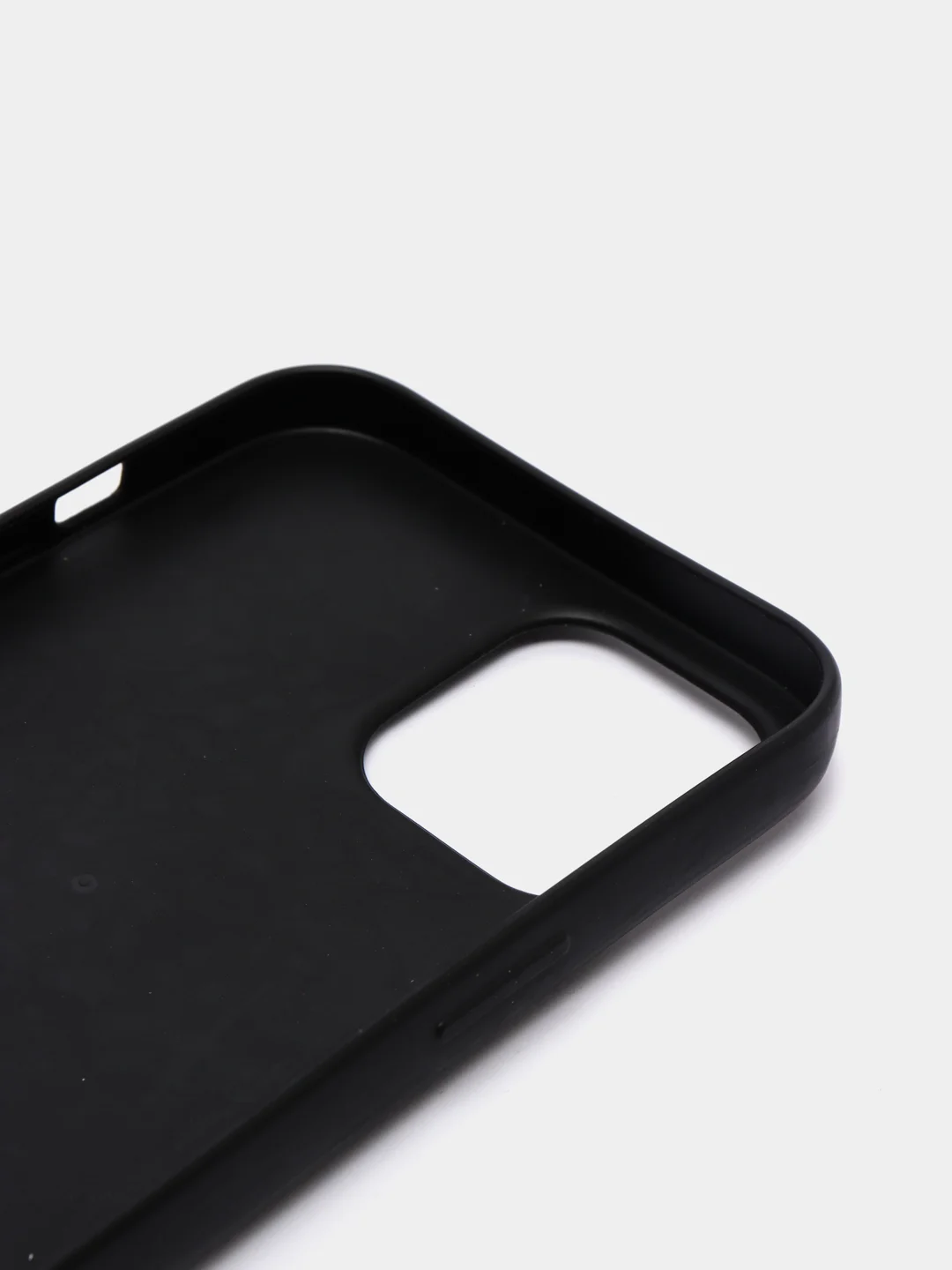 Черный чехол из эко кожи с карманом для карт на iPhone 11 12 mini pro max