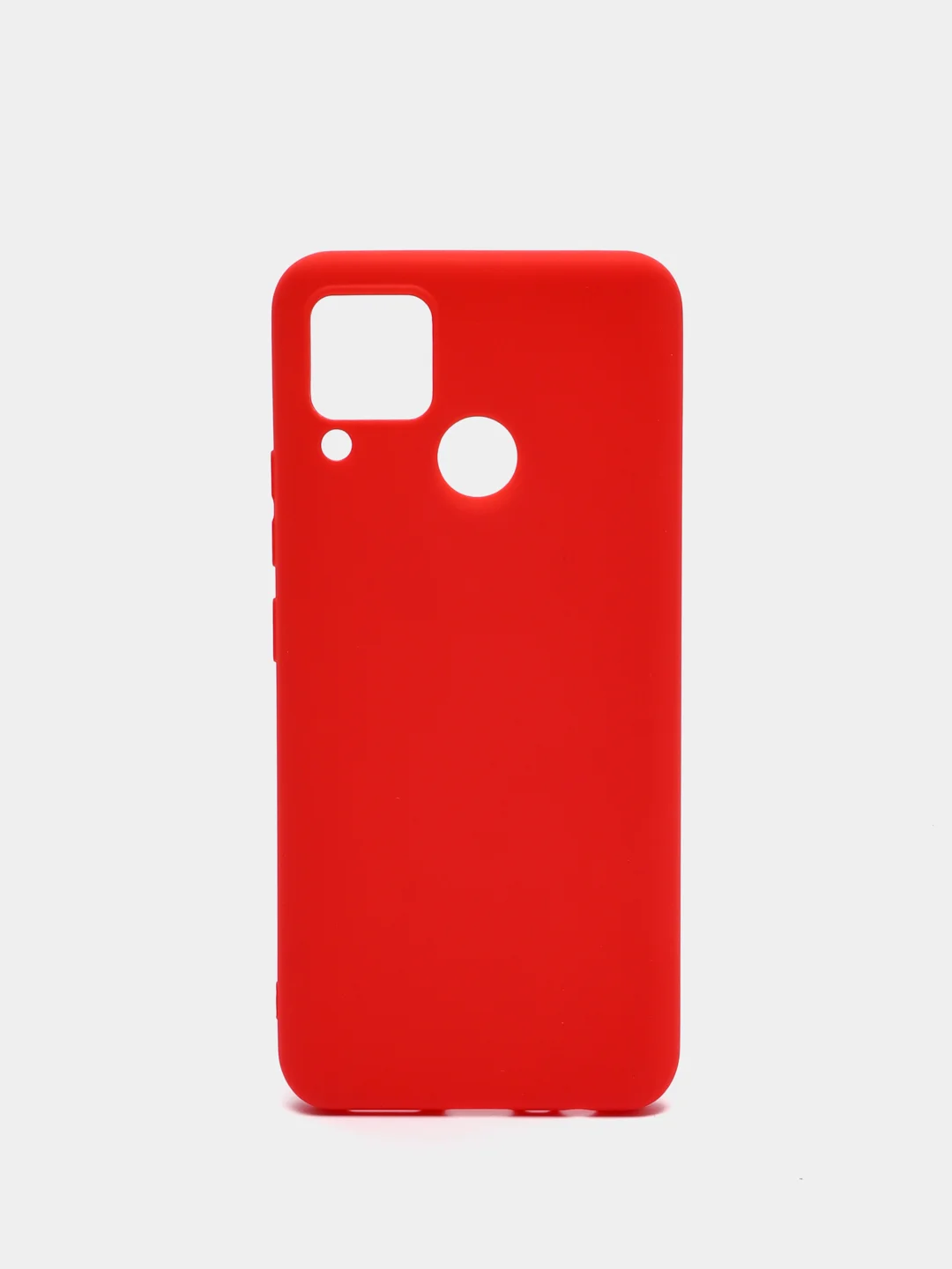 Красный матовый чехол для Realme C3 / C11 / C15, силиконовый