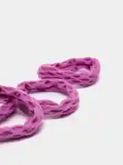 Фиолетовый резинки для волос, 5 штук, диаметр 4 см