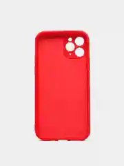 Зеленый силиконовый чехол с защитой камеры на iPhone 11, 11 Pro с бархатной подкладкой