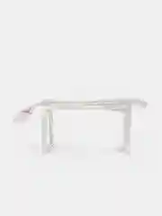 Белый косметичка прозрачная