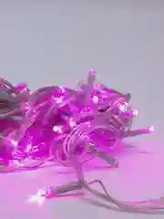 Розовый гирлянда светодиодная 10м