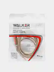Золотой aux кабель 3,5 х 3,5 мм WALKER WCA-174