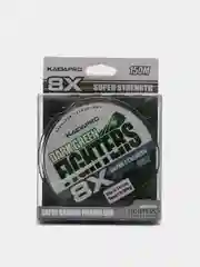 Плетеный шнур Kaida FIGHTERS 8X, темно-зеленый, 150 м