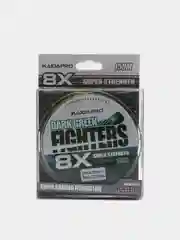 Плетеный шнур Kaida FIGHTERS 8X, темно-зеленый, 150 м