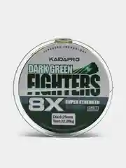 Плетеный шнур Kaida FIGHTERS 8X, темно-зеленый, 150 м