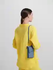 Голубой женский кошелек-клатч/ Сумка через плечо/Маленькая сумочка женская