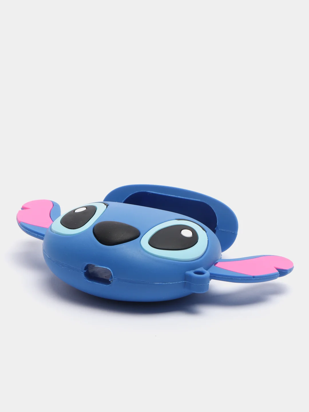 Синий чехол для беспроводных наушников Apple AirPods 1/2, с карабином, силиконовый