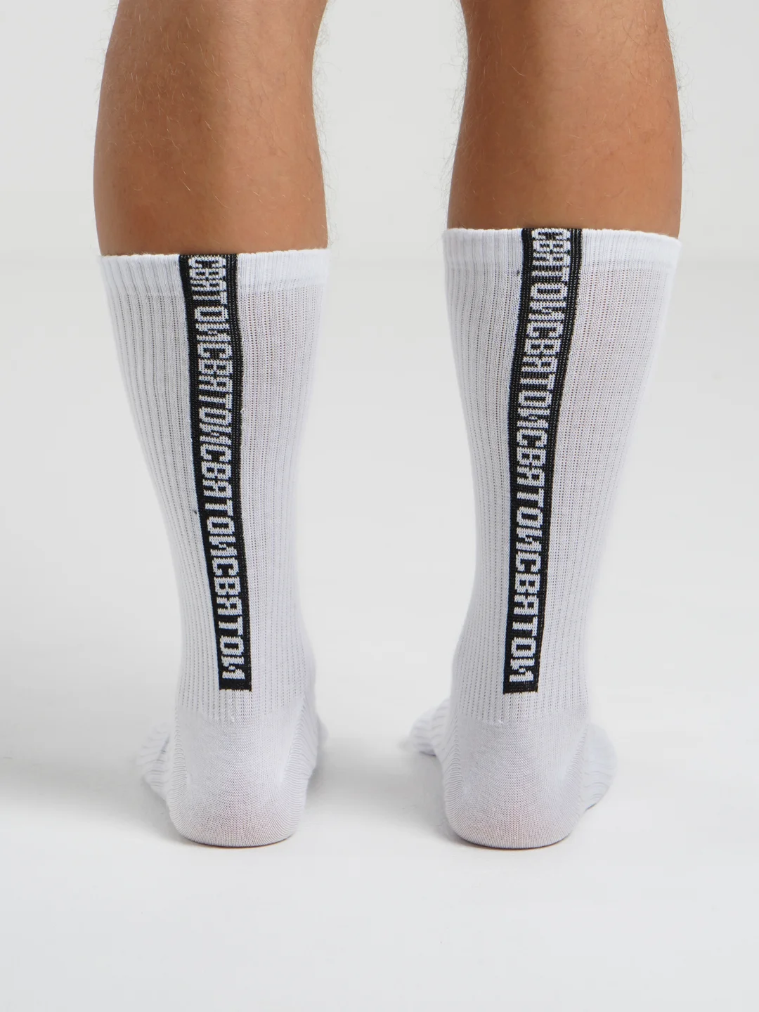 Носки "Святой", black line