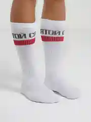 Носки с лого "СВЯТОЙ" red line, белый, 39-42