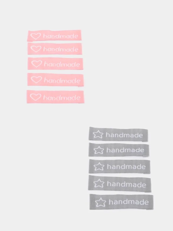 Набор нашивок "Hand Made", ручная работа, 5 штук в упаковке