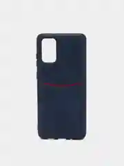 Синий чехол из эко кожи с карманом для карт на Samsung S20 S20 Plus S20 Ultra