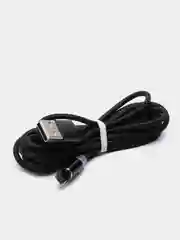 Черный usb кабель 2-х метровый магнитный  X-cable 2.1 А+магнитный коннектор(micro, type c, ios)