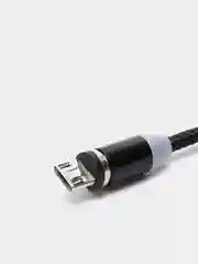Черный usb кабель 2-х метровый магнитный  X-cable 2.1 А+магнитный коннектор(micro, type c, ios)