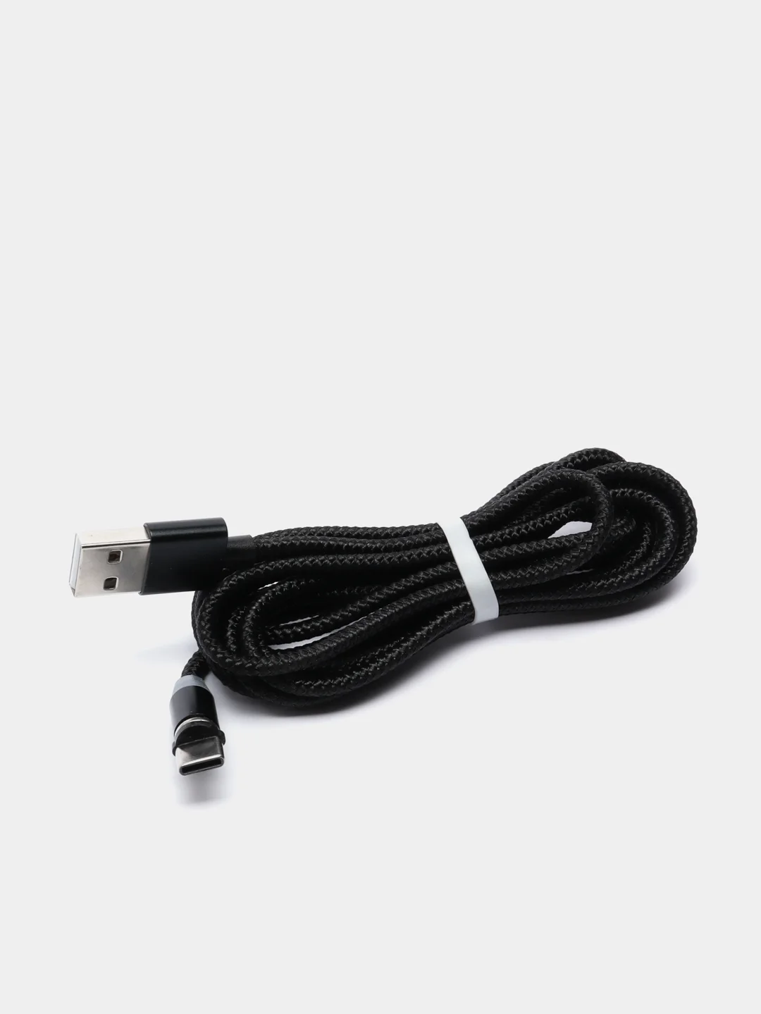 Черный usb кабель 2-х метровый магнитный  X-cable 2.1 А+магнитный коннектор(micro, type c, ios)