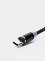 Черный usb кабель 2-х метровый магнитный  X-cable 2.1 А+магнитный коннектор(micro, type c, ios)