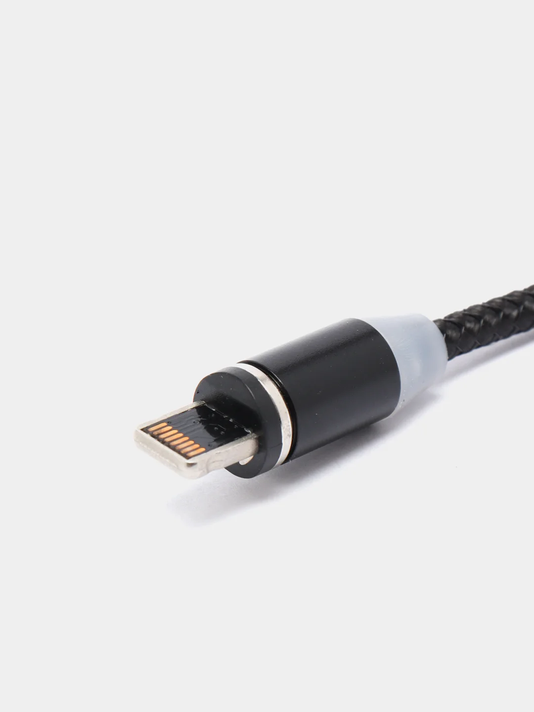 Черный usb кабель 2-х метровый магнитный  X-cable 2.1 А+магнитный коннектор(micro, type c, ios)