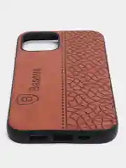 Коричневый чехол накладка для iPhone,6s/7/8Plus/X/XS/Xr/11/12/13 ProMax Baseus с прострочкой под кожу
