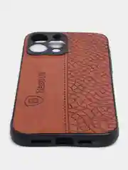 Коричневый чехол накладка для iPhone,6s/7/8Plus/X/XS/Xr/11/12/13 ProMax Baseus с прострочкой под кожу