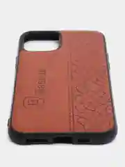 Коричневый чехол накладка для iPhone,6s/7/8Plus/X/XS/Xr/11/12/13 ProMax Baseus с прострочкой под кожу