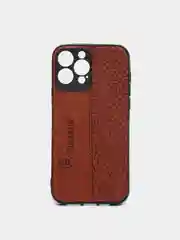 Коричневый чехол накладка для iPhone,6s/7/8Plus/X/XS/Xr/11/12/13 ProMax Baseus с прострочкой под кожу