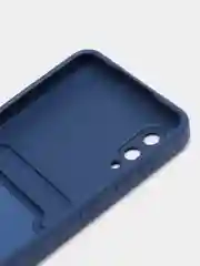 Темно-синий чехол-накладка c визитницей, для Samsung A22, A02S, A02, iPhone 13 Pro, 13 Pro Max