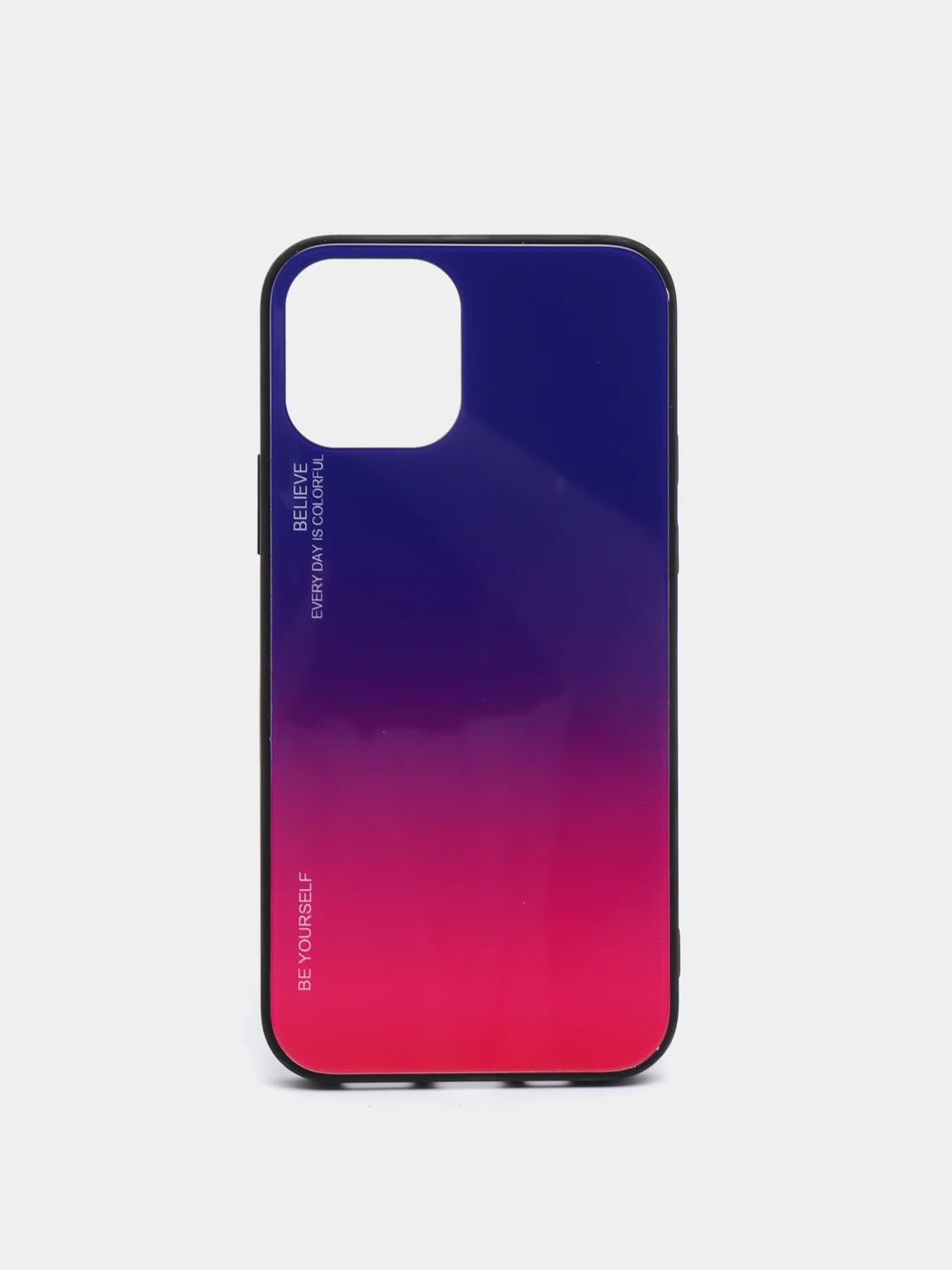 Фиолетовый чехол градиентный из закалённого стекла на iPhone 12 Pro Max,12/12Pro,11,11 Pro,XR, 12mini
